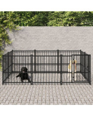 Chenil d'extérieur pour chiens Acier 5,63 m² | Mobilier & Déco