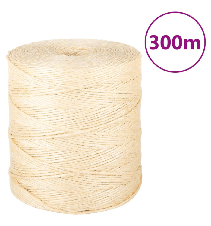 Corde 100 % sisal 2 mm 300 m | Mobilier & Déco