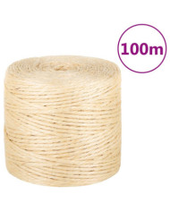 Corde 100 % sisal 4 mm 100 m | Mobilier & Déco