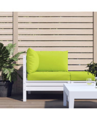Coussins de palette lot de 3 vert vif tissu oxford | Mobilier & Déco
