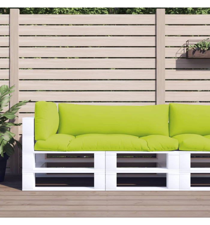 Coussins de palette lot de 3 vert vif tissu | Mobilier & Déco