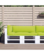 Coussins de palette lot de 3 vert vif tissu | Mobilier & Déco