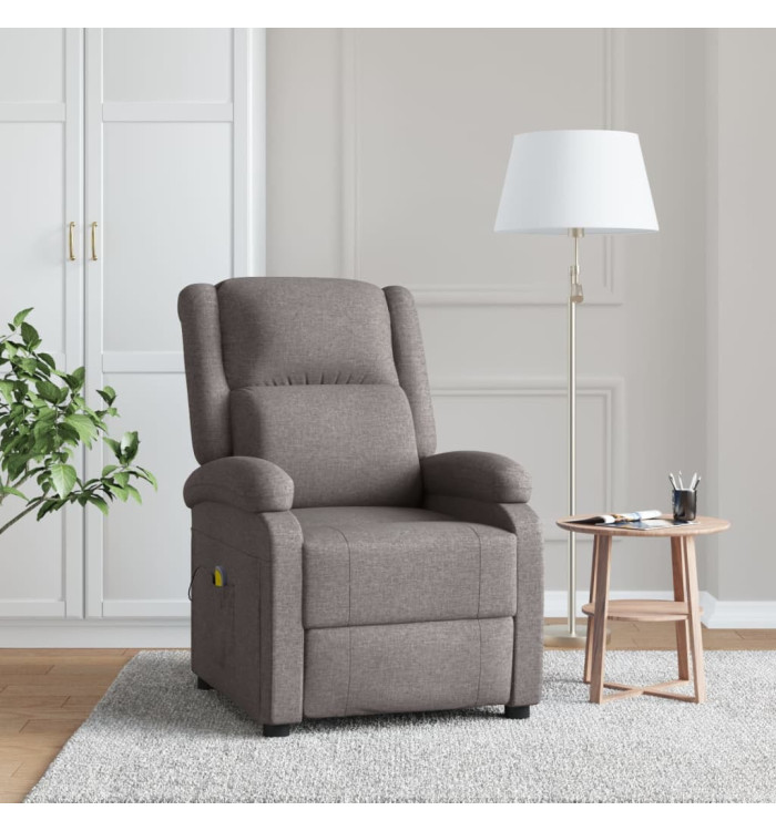 Fauteuil de massage Taupe Tissu | Mobilier & Déco