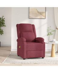 Fauteuil électrique de massage Bordeaux Tissu | Mobilier & Déco