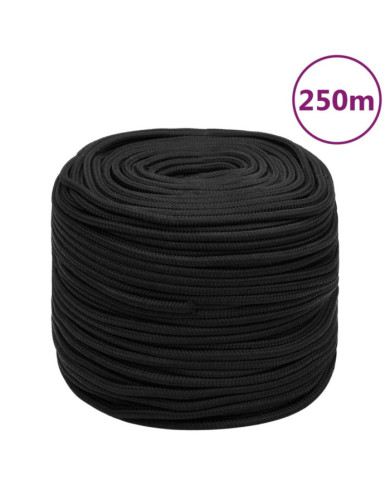Corde de bateau Noir complet 6 mm 250 m polypropylène | Mobilier & Déco