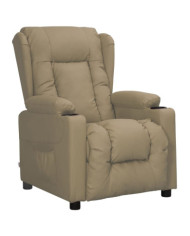 Fauteuil inclinable Cappuccino Similicuir | Mobilier & Déco