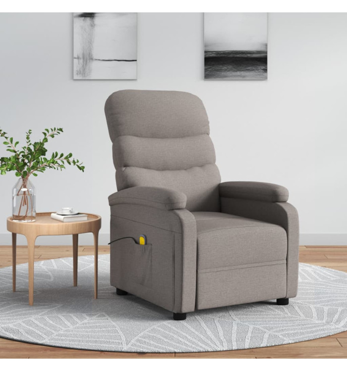 Fauteuil de massage Taupe Tissu | Mobilier & Déco