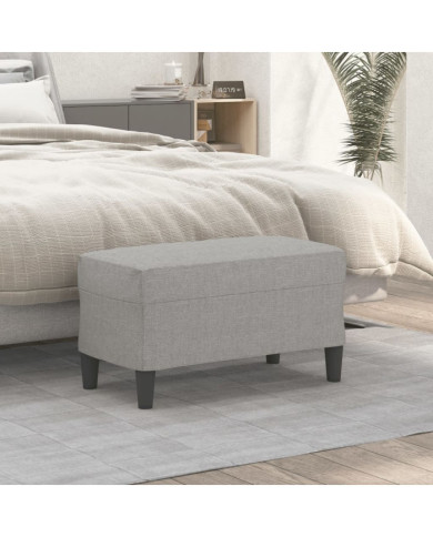 Banc Gris clair 70x35x41 cm Tissu | Mobilier & Déco