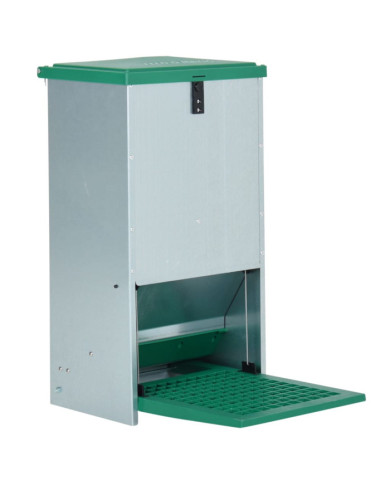 Mangeoire automatique pour volaille avec pédale 20 kg | Mobilier & Déco