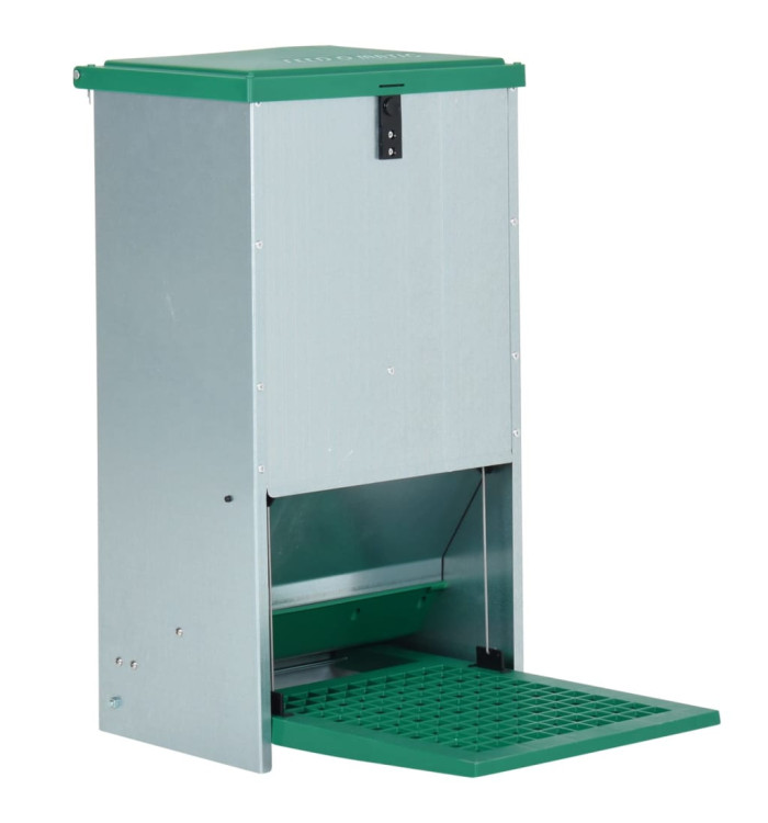 Mangeoire automatique pour volaille avec pédale 20 kg | Mobilier & Déco