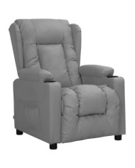 Fauteuil inclinable Gris Similicuir | Mobilier & Déco