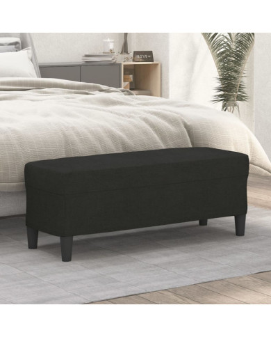 Banc Noir 100x35x41 cm Tissu | Mobilier & Déco