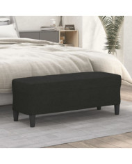 Banc Noir 100x35x41 cm Tissu | Mobilier & Déco