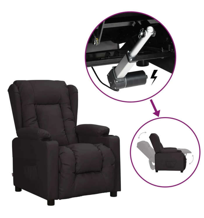 Fauteuil Noir Similicuir | Mobilier & Déco