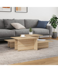 Tables basses 2 pcs Chêne sonoma Bois d'ingénierie | Mobilier & Déco