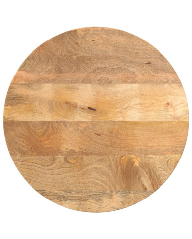 Dessus de table Ø 40x3,8 cm rond bois de manguier massif | Mobilier & Déco