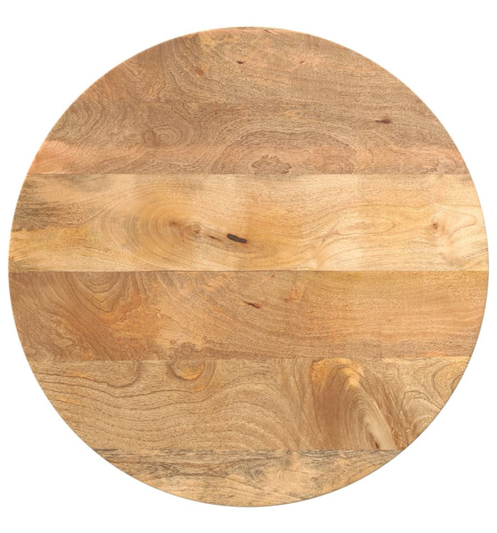 Dessus de table Ø 40x3,8 cm rond bois de manguier massif | Mobilier & Déco