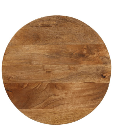 Dessus de table Ø 50x3,8 cm rond bois de manguier massif | Mobilier & Déco