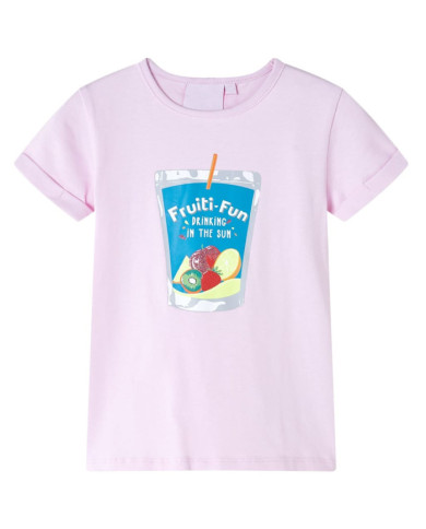 T-shirt pour enfants rose pâle 116 | Mobilier & Déco