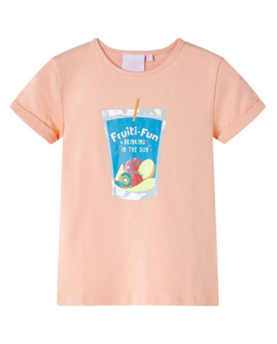T-shirt pour enfants orange clair 140 | Mobilier & Déco