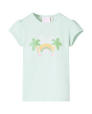 T-shirt pour enfants menthe clair 140 | Mobilier & Déco