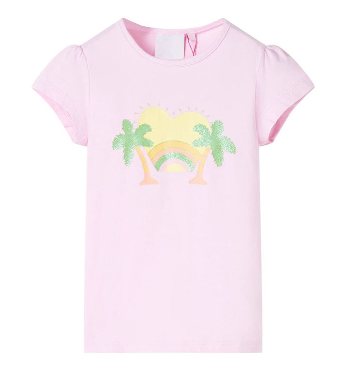T-shirt pour enfants rose clair 128 | Mobilier & Déco