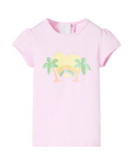 T-shirt pour enfants rose clair 128 | Mobilier & Déco