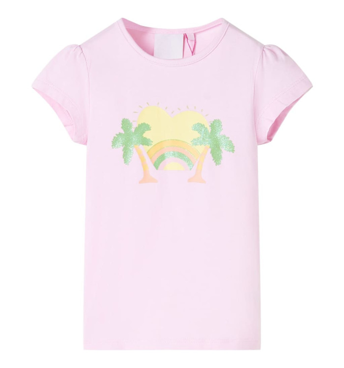 T-shirt pour enfants rose clair 104 | Mobilier & Déco