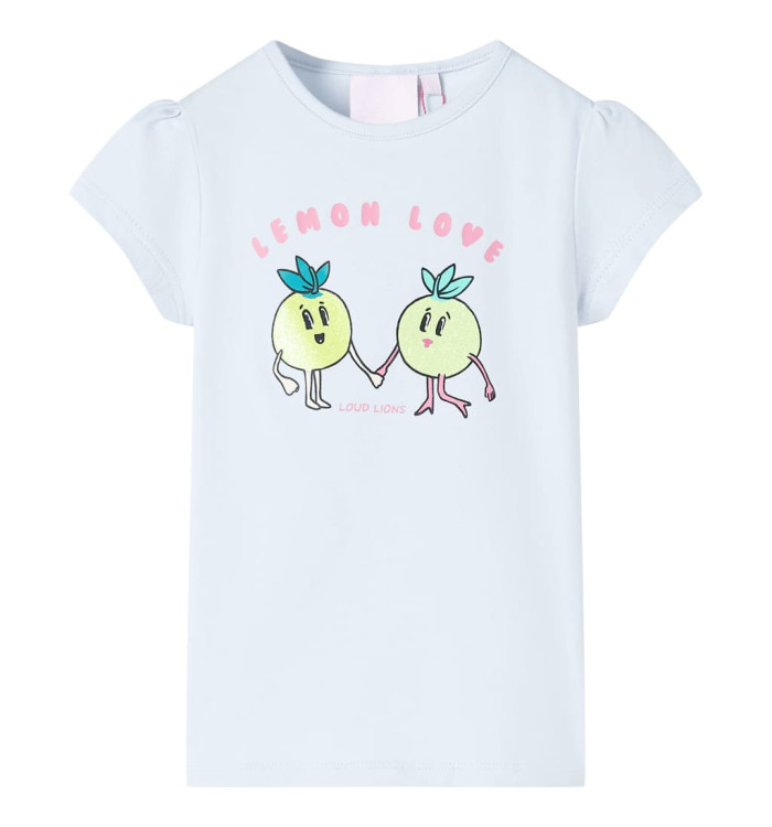 T-shirt pour enfants bleu clair 140 | Mobilier & Déco