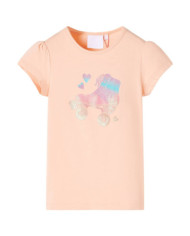 T-shirt pour enfants orange clair 104 | Mobilier & Déco