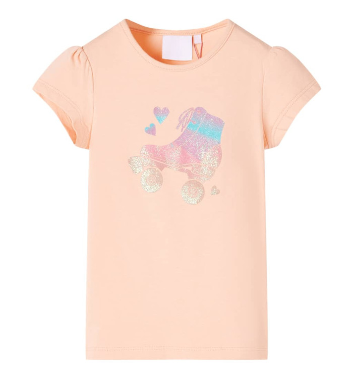T-shirt pour enfants orange clair 128 | Mobilier & Déco