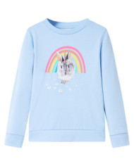 Sweatshirt pour enfants bleu clair 128 | Mobilier & Déco