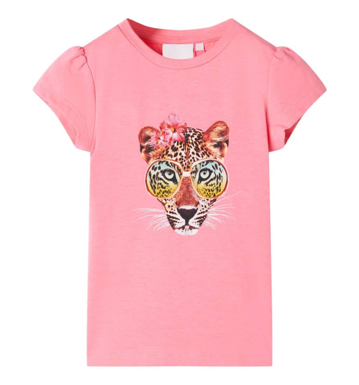 T-shirt pour enfants rose néon 116 | Mobilier & Déco