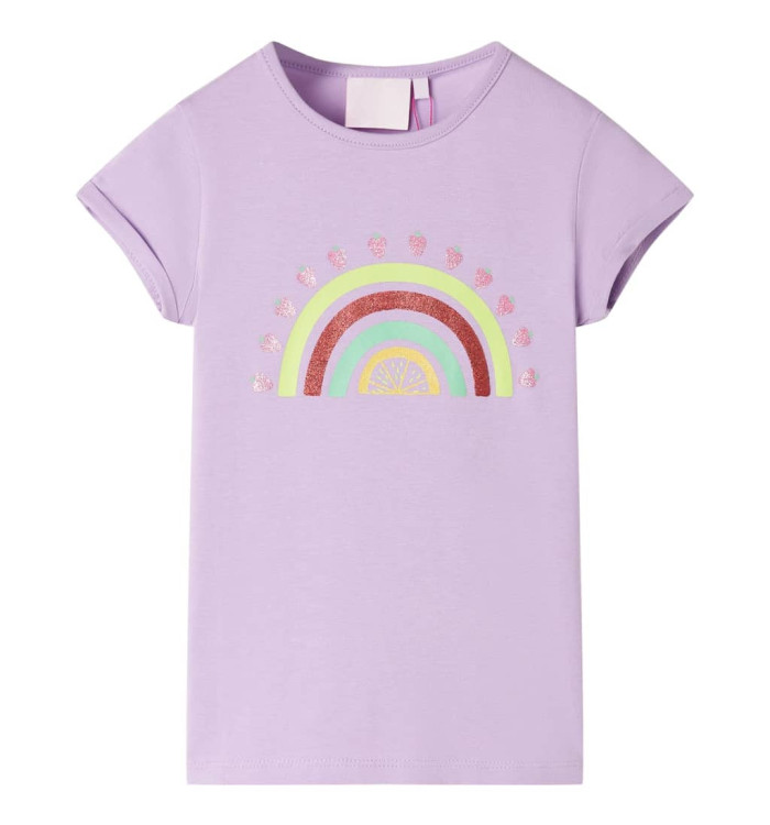 T-shirt pour enfants lilas 116 | Mobilier & Déco