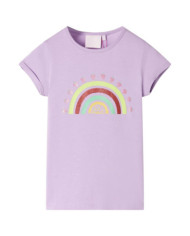 T-shirt pour enfants lilas 116 | Mobilier & Déco