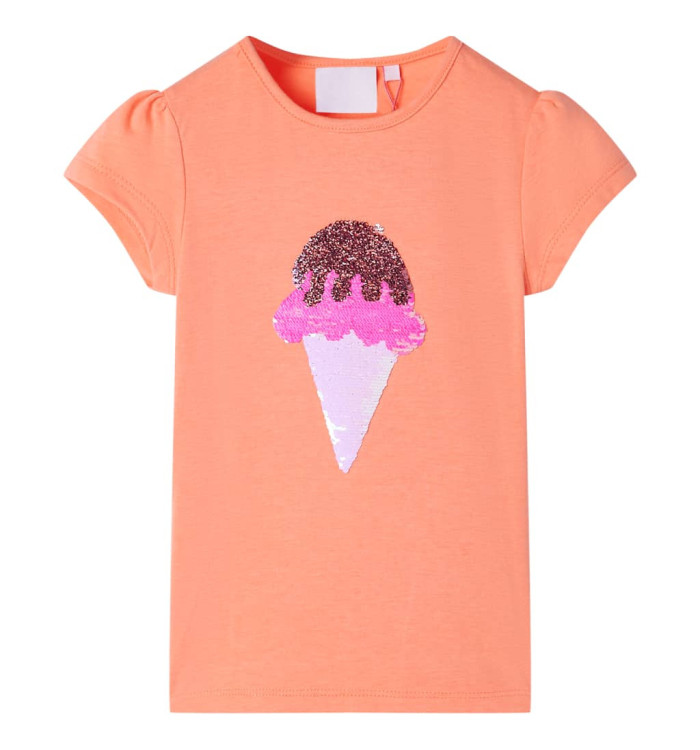 T-shirt enfants orange néon 92 | Mobilier & Déco