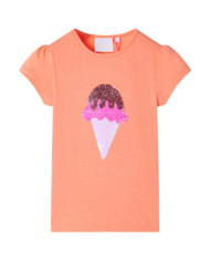 T-shirt enfants orange néon 92 | Mobilier & Déco