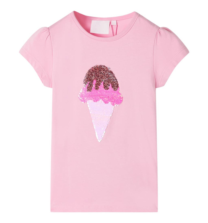 T-shirt enfants rose vif 128 | Mobilier & Déco