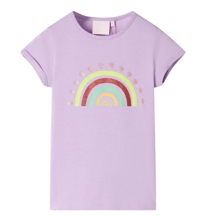 T-shirt pour enfants lilas 140 | Mobilier & Déco
