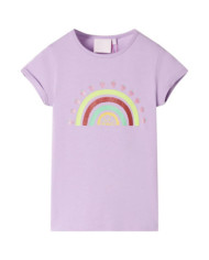 T-shirt pour enfants lilas 140 | Mobilier & Déco