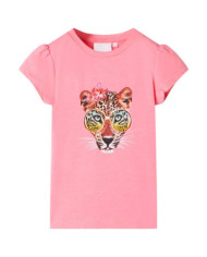 T-shirt pour enfants rose néon 92 | Mobilier & Déco