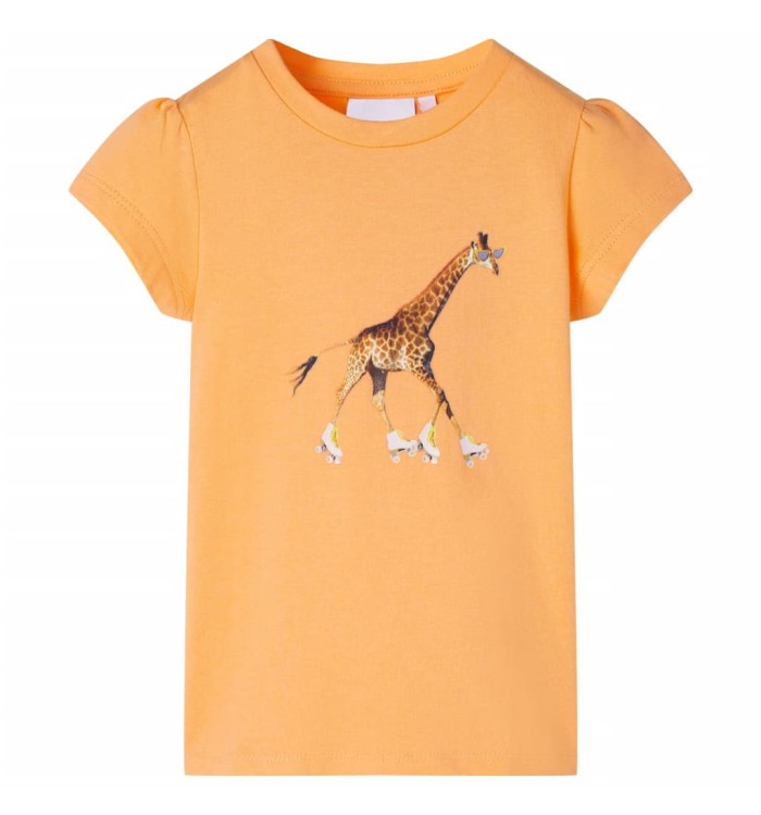 T-shirt pour enfants orange vif 104 | Mobilier & Déco