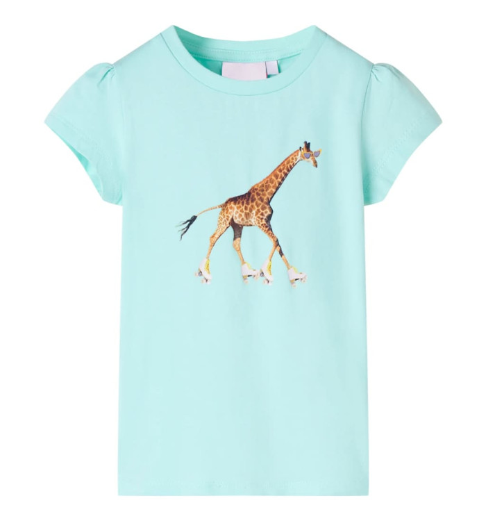T-shirt pour enfants aqua clair 92 | Mobilier & Déco