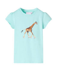 T-shirt pour enfants aqua clair 116 | Mobilier & Déco