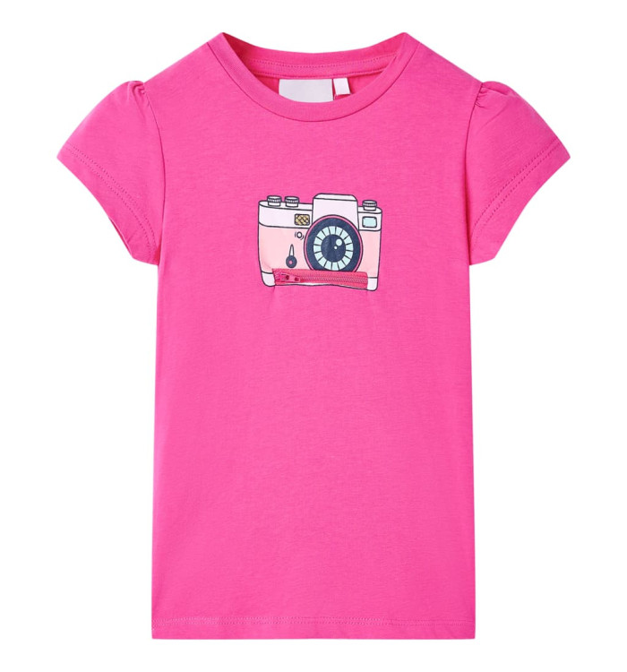 T-shirt pour enfants rose foncé 140 | Mobilier & Déco