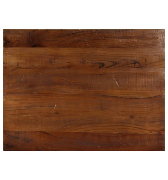 Dessus de table 70x50x2,5 cm rectangulaire bois massif récupéré | Mobilier & Déco
