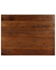 Dessus de table 70x50x2,5 cm rectangulaire bois massif récupéré | Mobilier & Déco