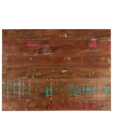 Dessus de table 90x50x3,8 cm rectangulaire bois massif récupéré | Mobilier & Déco