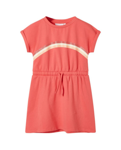 Robe pour enfants avec cordon de serrage corail 128 | Mobilier & Déco