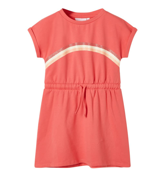Robe pour enfants avec cordon de serrage corail 128 | Mobilier & Déco
